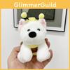 Charming Cozy And White West Highland Terrier Plush Doll Keychain Great Gifting For