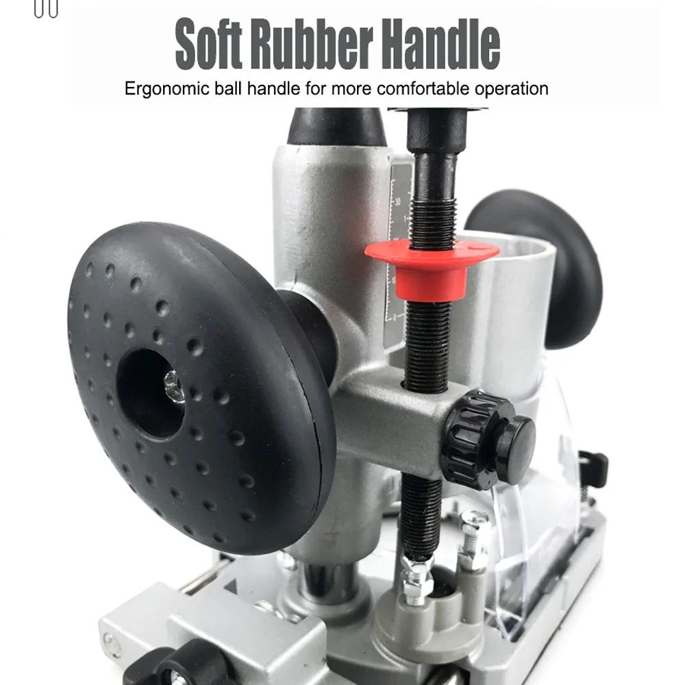 Compact Plunge Router Base Trimming Grooves Opening Carving Rack Aluminum Electric Router Bracket Milling Trimming Machine Base