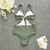 Jednodílné plavky Tankini Halter Velké velikosti Brazil Beach Push-Up plavky Body s vysokým pasem Monokiny Bikiny