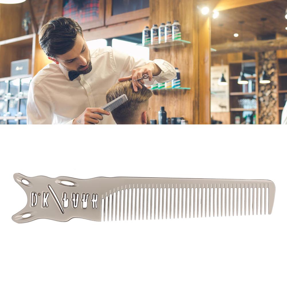 Professional Hair Cutting Comb Space Barbers Salon Hairdressing Aluminum CombComb