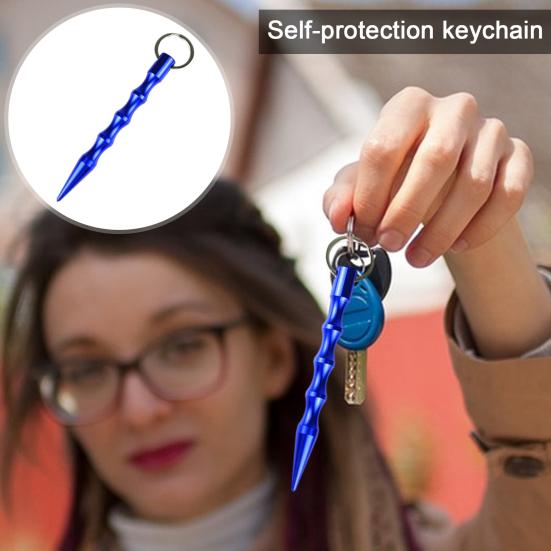 Selbstverteidigungs-Schlüsselanhänger Sicherheit Sicherheit Laufen Stiftspitze Anhänger Legierung Luftfahrtaluminium Rucksack Verteidigung Nacht Stiftspitze Anhänger