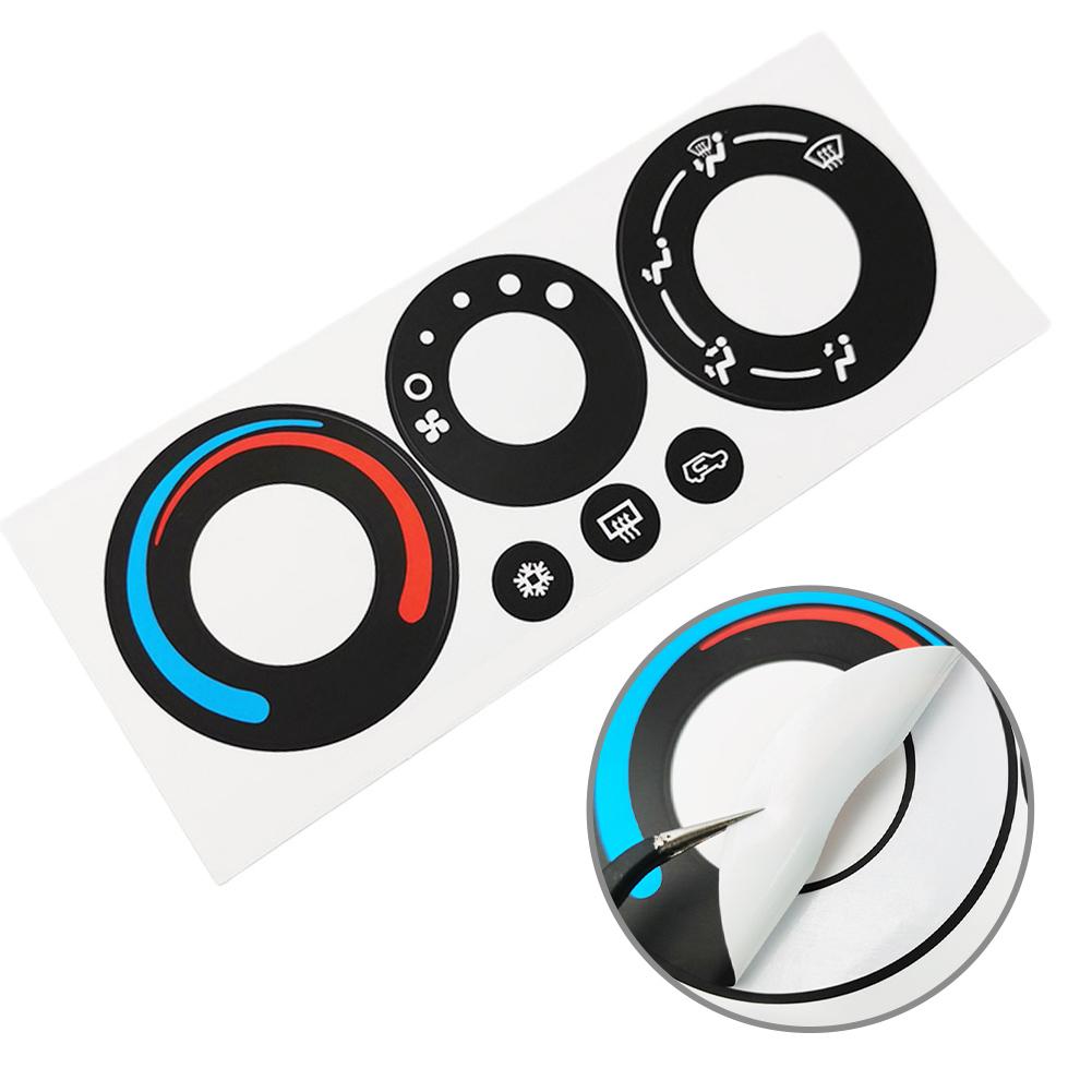 High Grade Vinyl AC Control Decal HVAC Button Sticker