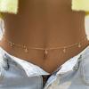 Sexy Body Waist Chain Jewelry For Women Vintage Minimalism Crystal Belly Belt Chain Bohemia Spring Summer Beach Vacation Bijoux