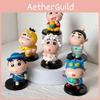 Crayon Shinchan Bubble Liten Ny Pvc Samlarbil Skrivbordsdekor För Barn Present