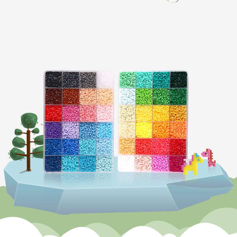 72 Colors 24 Colors 2.6Mm Perler Fuse Beads Iron Beads Kit Hama Beads 3D Puzzle Diy Toy Kids Creative Handmade Craft Toy Gift