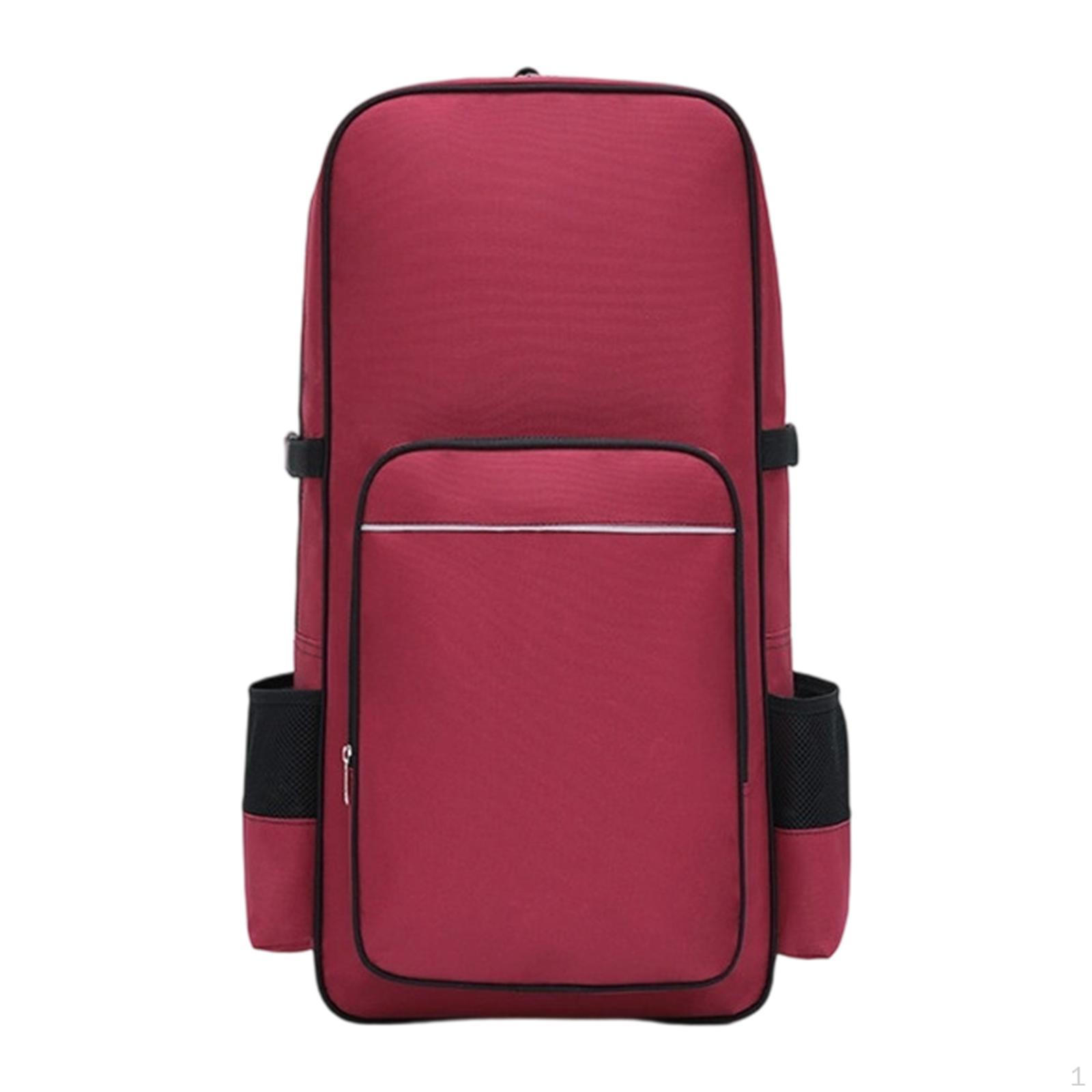 

5 Pieces Hulusi Backpack with Large Main Compartment And Extra Outer for Accessories червоний
