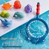 Cross-Border Baby Bath Toys Set: Turtle, Shark, and Animal Squeeze Toys with Water-Squirting and Floating Features.