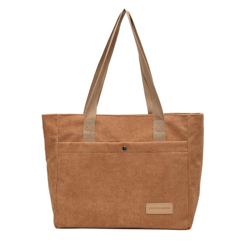 Corduroy Women's Shoulder Bag Large Capacity Shoulder Bag Tote Bag Crossbody Bag
