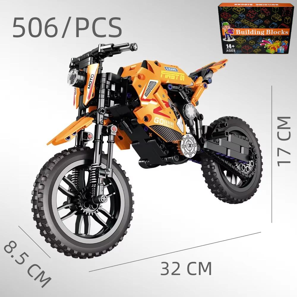 City Tech Motorcycle Car Model Building Blocks City Sports Rapid Racing Motorbike Model Bricks Toy For Childrens Gift