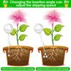 10 Pcs 150/60 ML Clear Plant Watering Globes Auto Waterer Planter Insert Stakes Reusable PVC Flower Self Feeder Ball for Potted
