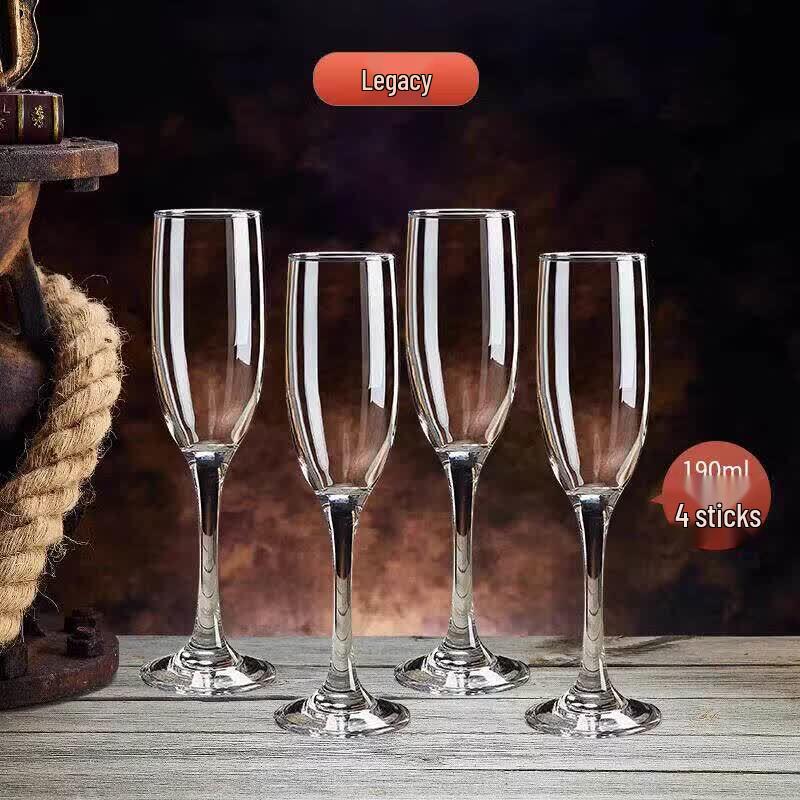 European Handmade Crystal Champagne Flute Set