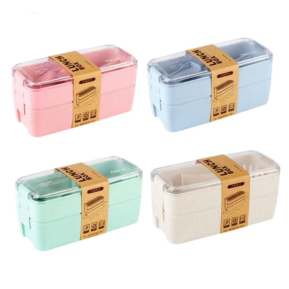 Microwave Bento Box Wheat Straw Lunch Containers New Lunch Box