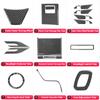 Carbon Fiber Interior Sticker Center Console Steering Wheel Inner Door Handle Car Accessories For Toyota 8th Generation