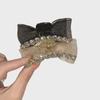 Elegant Mesh Bow Hair Clip for Women - Small Clip for Side Bangs & Top Styles