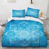 Bohemian Mandala King Queen Duvet Cover Boho Style Flower Bedding Set Adults Exotic Nordic Floral Polyester Quilt Cover