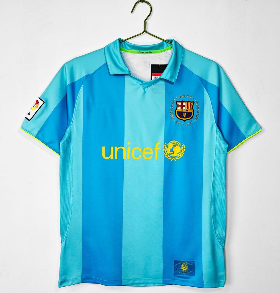 Großhandel Vintage Barcelona Real Madrid Paris AC Santos Spanien Messi Rokaka Ronaldo Trikot