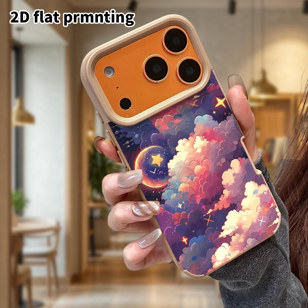 Phone Case: Lambskin 2D Flat Samsung Galaxy A34 A35 M05 M06 S20 S22 S21 FE Plus 5G Protective Case, Gradient Galaxy, Christmas and Halloween Gift