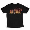 Aloha Skull Graphic Tee; Tropical Islands Style; Y2K Retro Orange Shirt Unisex T-Shirt