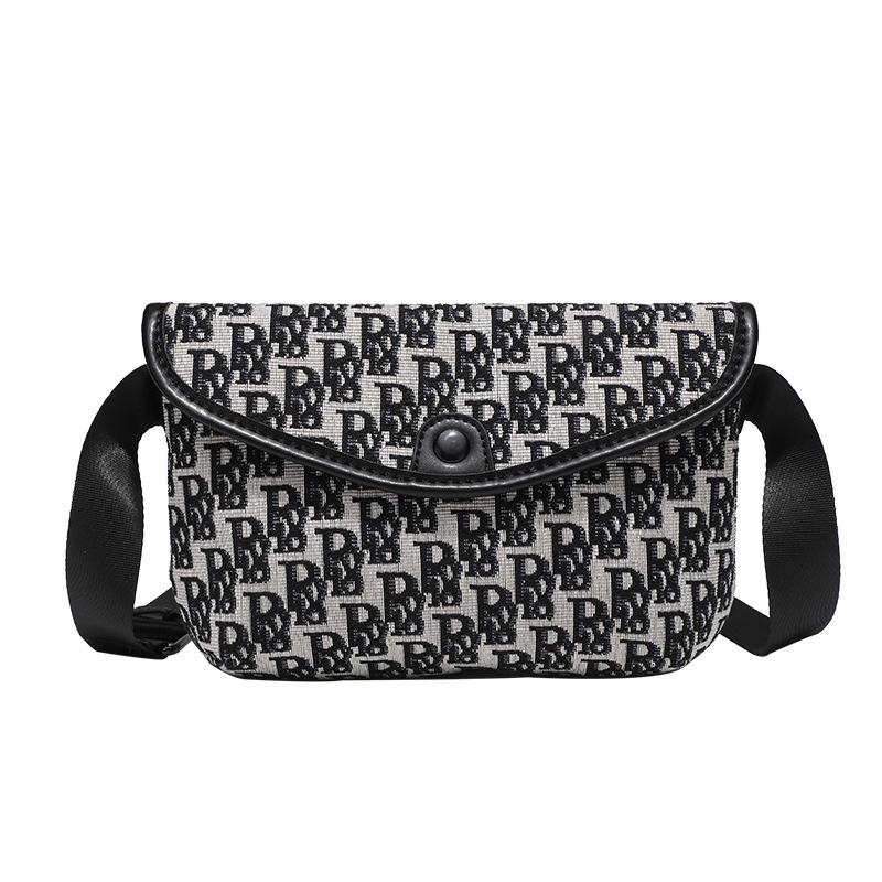 

Женские кроссбоди и поясные сумки 2025: Стильные холщовые сумки подмышку и на грудь чёрный