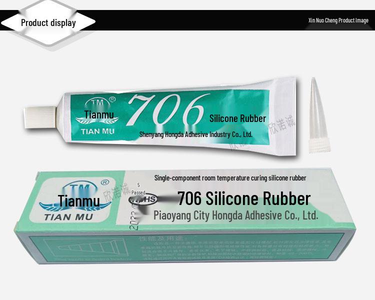 

Tianmu 706 Silicone Rubber Adhesive for Ceramic, Hardware, Electronic, and Stainless Steel Sealing and Insulation