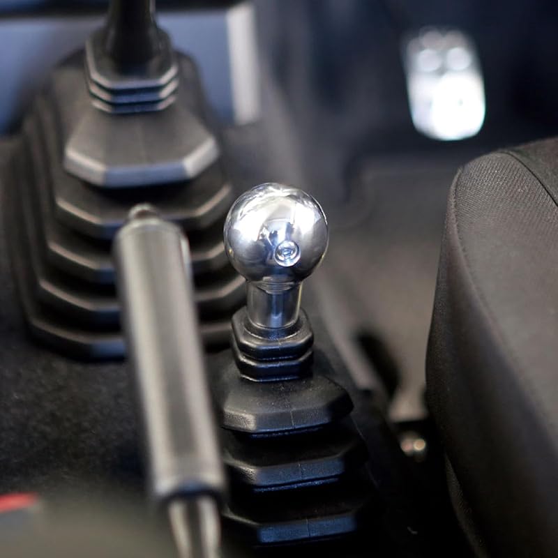 APIO [Transfer Knob] Aluminum Transfer Knob for Jimny JB64 / Jimny Sierra JB74, Machined from Aluminum with Buffed Finish, 6031-12A