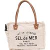 Canvas-Handtasche, Upcycled-Canvas- und Rindsleder-Einkaufstasche, strahlende Upcycled-Ledertasche
