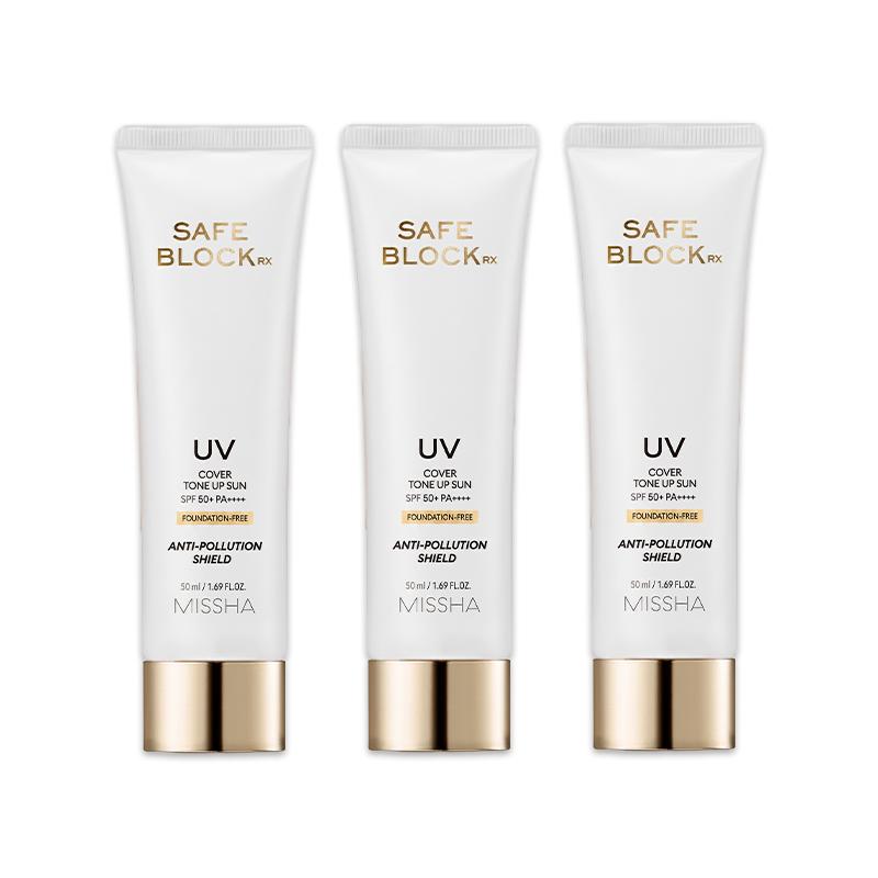 MISSHA Safe Block RX Cover Tone Up Sun SPF50+ PA++++ 50ml  (3 Options)