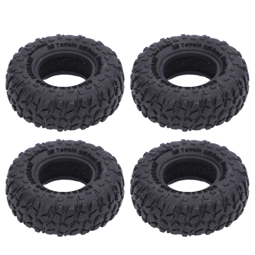 4 STÜCKE RC Modellauto Reifen 1,0 Zoll 55x19mm Gummi RC Crawler Autoreifen für Axial SCX24 FMS FCX24 AX24