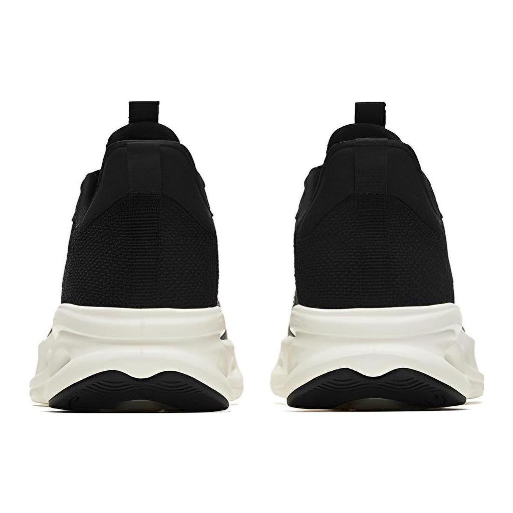 Anta Slip Resistant, Abrasion Resistant, Rebound Low top Running Shoes Men's Bright Black White 112315575-11