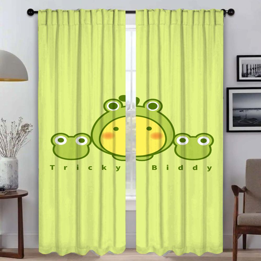 Shades Home Interior Curtains for Living Room Curtain Tulle for Bedroom Halloween Decoration Anti-mosquito Curtains 2 Pieces