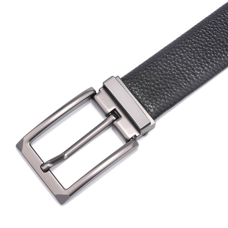Belt Men'S Leather Casual Simple Pin Buckle Cowhide Belt Trendy Belt Belt Men'S Modern Versatile Belt Men'S