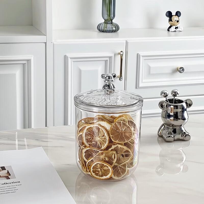 

ZISIZ Large Glass Food Storage Jar