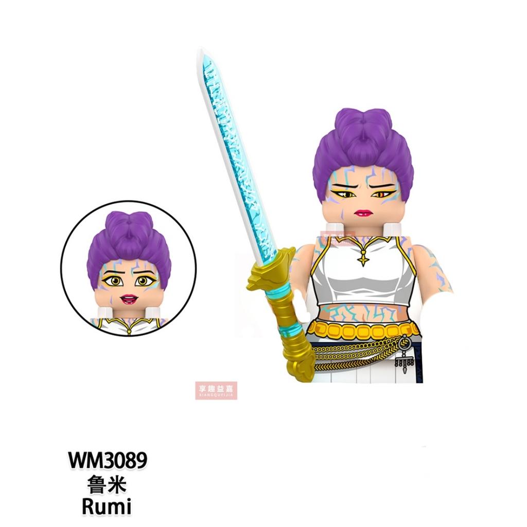 New Kpop Demon Hunters Mini Action Figure Building Blocks Toy Peripherals Desk Decoration Collection Figures Model Toy For Kid