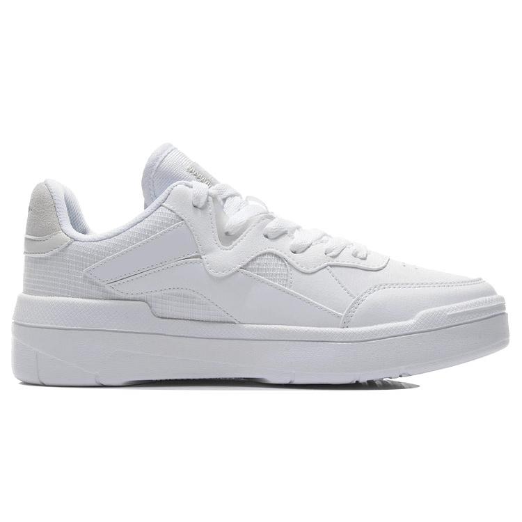 New LiNing Wave Anti Slip Wear Resistant Low Top Skateboard Shoes Women's White AGCR156-1