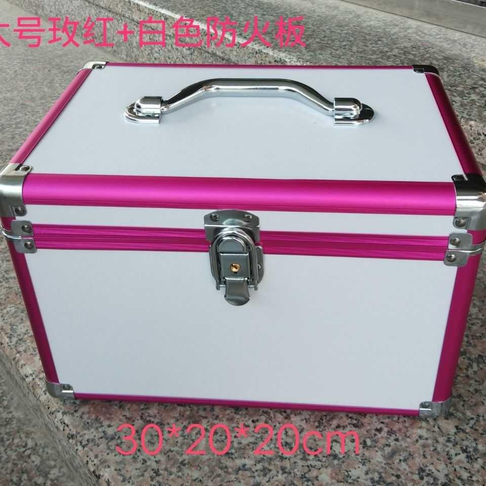 Large steel-reinforced cosmetic case with aluminum alloy frame,double-layer portable toolbox for foot bath tools