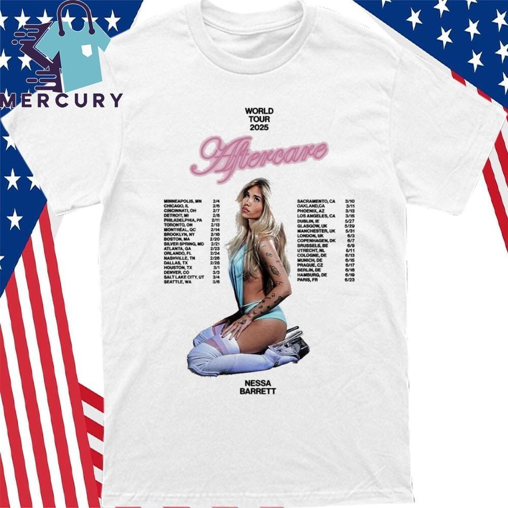Nessa Barrett Aftercare World Tour 2025 Shirt Unisex T-Shirt XXXL