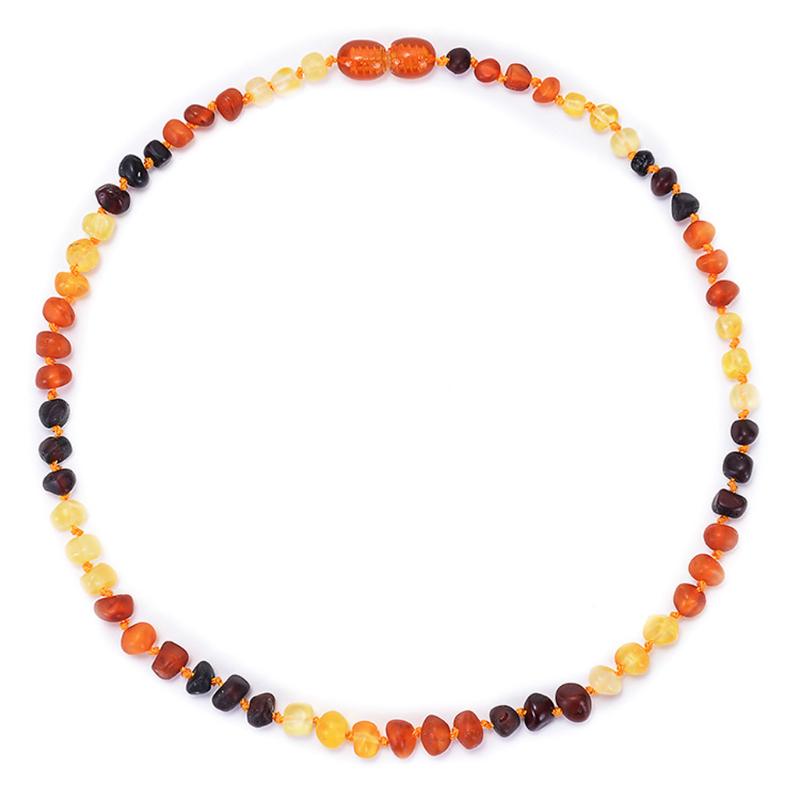 Κολιέ από Κεχριμπάρι Βαλτικής Γνήσιο για Ακατέργαστο Μη Γυαλισμένο Κεχριμπάρι Κολιέ Οδοντοφυΐας Παιδικές Χάντρες Κοσμήματα Γούρια Διακόσμηση Δώρο για Αγόρια G