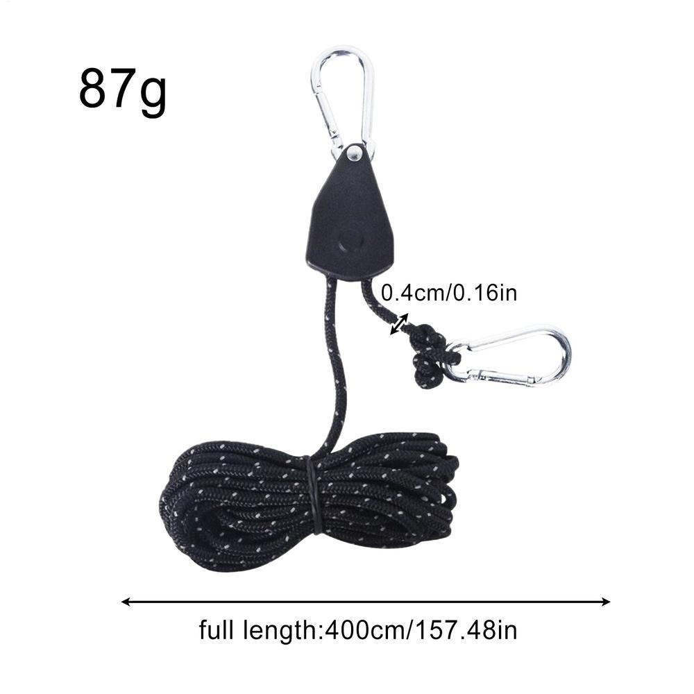 Adjustable Ratcheting Rope Tie Downs Heavy-Duty Rope Hanger Heavy-Duty Lock Ratchet for Cargo Lights Tents Garage Various