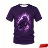 3d Print Flame Wolf Head Pattern Tshirt Unisex Cool Wild Animal Graphic Short Sleeve Tops Streetwear Fashion Trend Oversized Tees