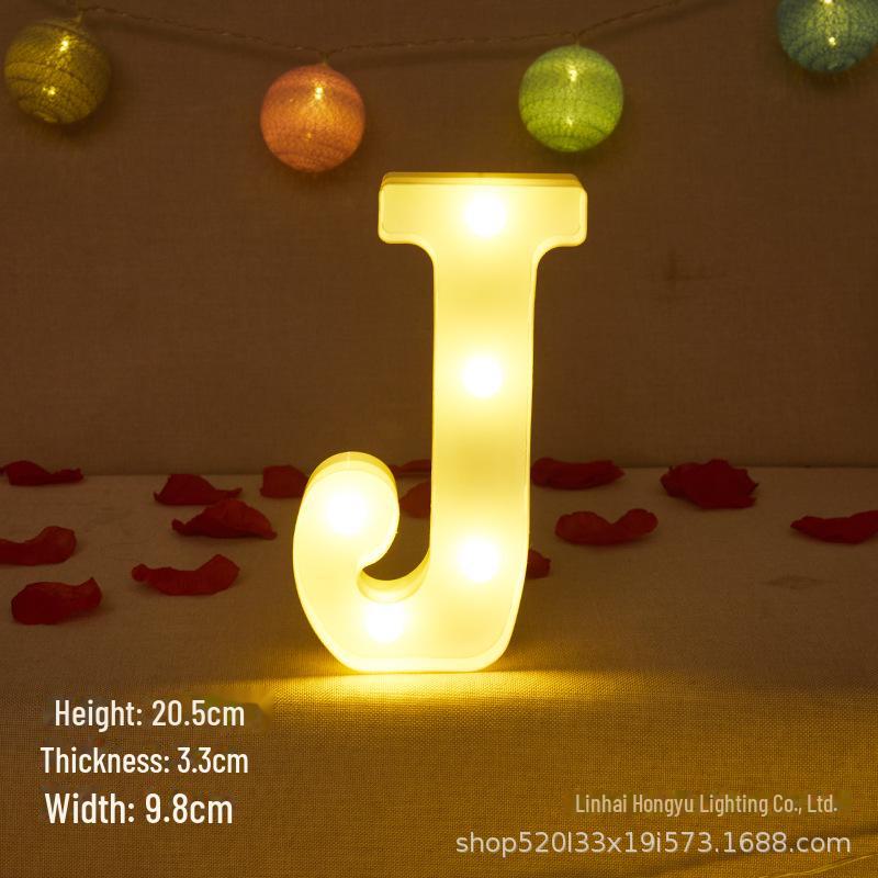 26 English Letter Night Lamp for Wedding Proposal or Decor