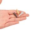 50pcs/lot Rhodium Alloy Bugle Cone Bead Caps Crystal Pendulum Pendant End Cap For DIY Jewelry Making Supplies Findings