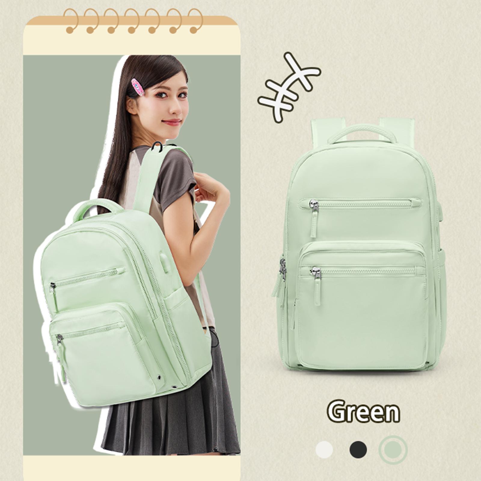 

Рюкзак для женщин и мужчин, дорожная сумка на ночь или на выходные, универсальный рюкзак для колледжа, повседневный студенческий рюкзак, дорожные принадлежности, сумка для ноутбука светло-зеленый