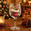Küsten-Wohnkultur Meeresleben Weinglas, 3D Ozean-Thema Borosilikatglasbecher, Künstlerische Kreatur Einzigartiger Kelch für Cocktails Und Raffinierten Eiskaffee