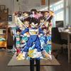 Dragon Ball Poster Druck Flanelldecke, Hohe Qualität, Bequem für alle Jahreszeiten, Heimdekoration, Wärme und Komfort, Perfekt für Weihnachtsgeschenke