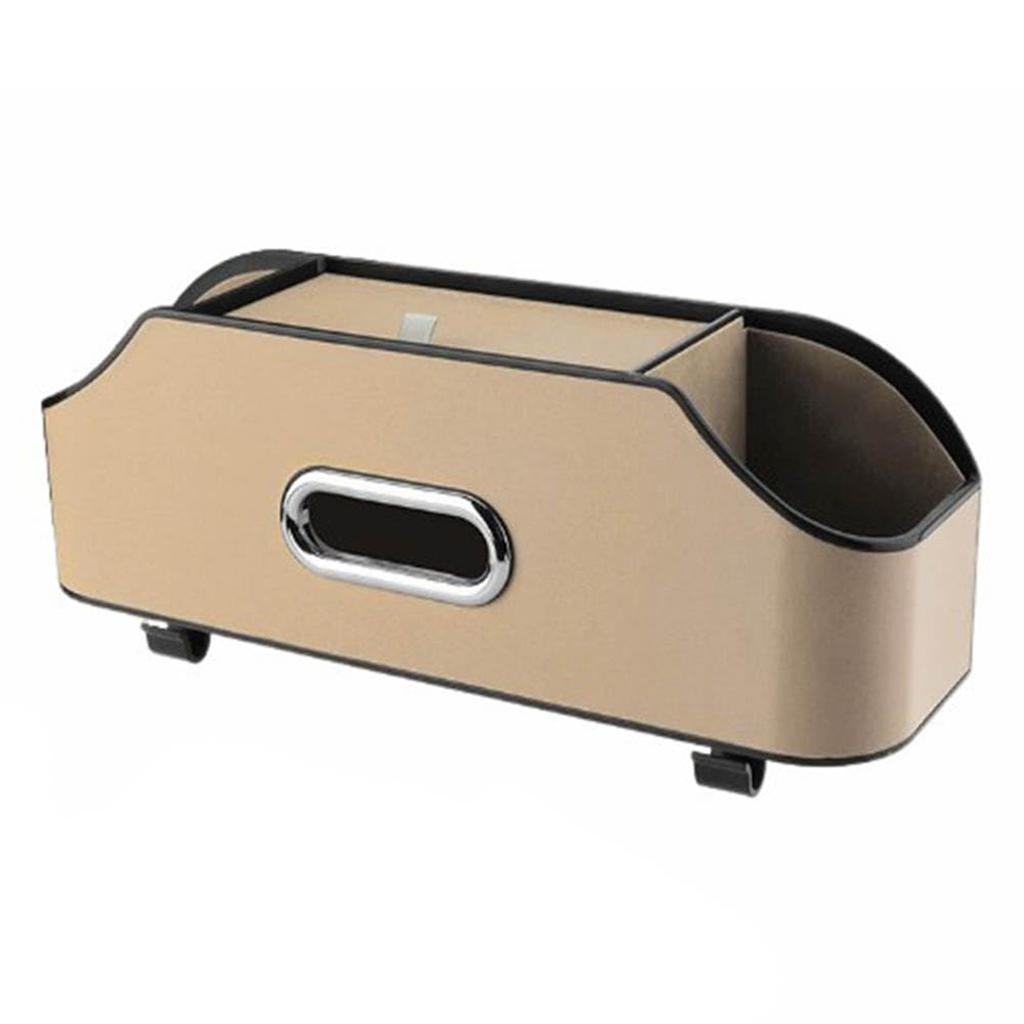 Multifunctional Car Back With Plastic Storage Box And Cup Holder For Travel Thing