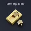 Handmade Brass Edge Oil Box for DIY Leather Crafting and Quick Edge Sealing