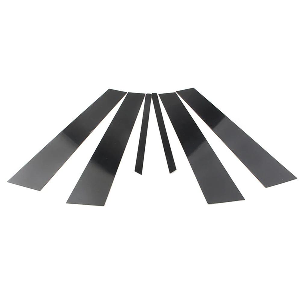For 2011-2015 Kia Optima Door Window Pillar Posts Trim Covers Kit Glossy Black