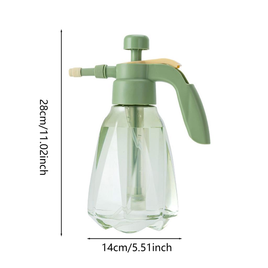 Flower Sprayer Pressure Water Can 1.5L Large Capacity Clear Water Bottle Plastic Sprayer for Indoor & Outdoor Plant Flower