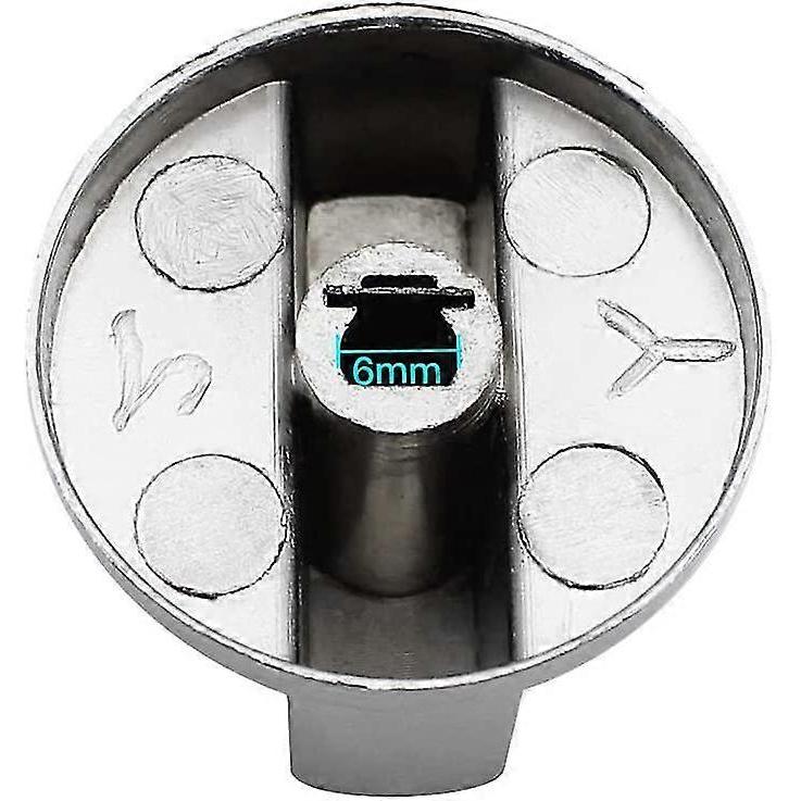 6pcs Universal Metal Control Knob Gas Stove 6mm Universal Control Knob Stove Knob For Gas Stove Stove - RIpj
