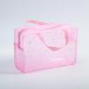 1 Pc PVC Transparent Cosmetic Bag Clear Makeup Bag for Women Girl Waterproof Zipper Beauty Case Travel Handbag Toiletry Bags